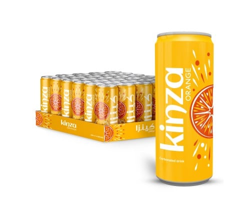 كينزا برتقال - كرتون 250 مل * 30 Kinza Orange CSD...