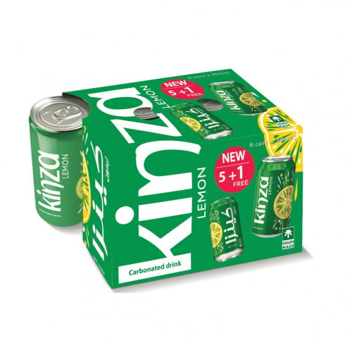 Kinza Lemon Prom Packs 5 + 1 free 360ml كينزا ليمو...