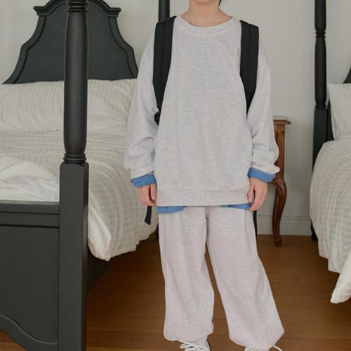 Plain sweatshirt set
