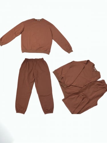 طقم بدلة رياضية سادة للصغار