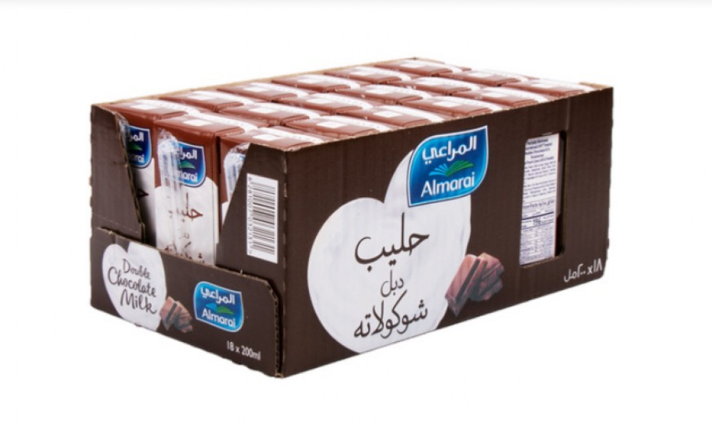 حليب المراعي دبل شوكولاته 200 مل كرتون توفير زون