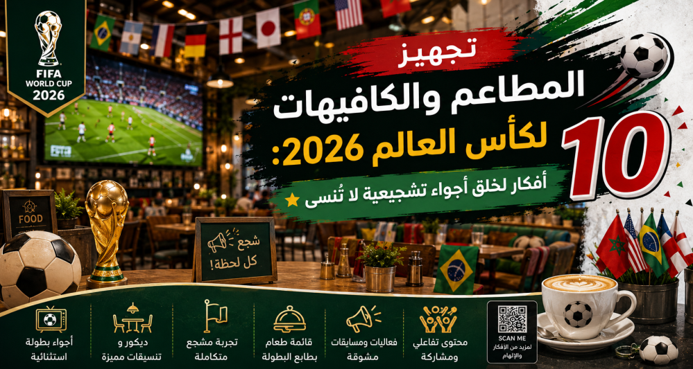 تجهيز المطاعم والكافيهات لكأس العالم 2026: 10 أفكار لخلق أجواء تشجيعية لا تُنسى