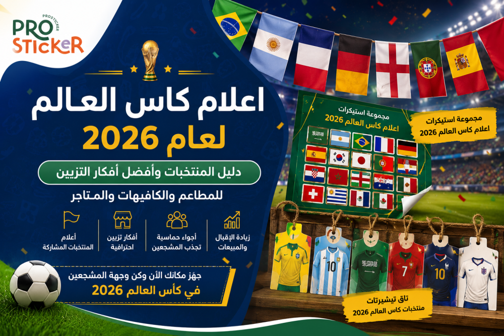 اعلام كاس العالم لعام 2026