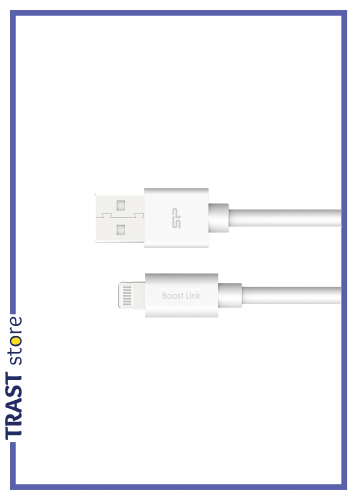 سيليكون باور - كابل USB إلى Lightning - أبيض - 1 م...