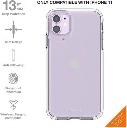 غطاء جير فور كريستال شفاف للايفون 11