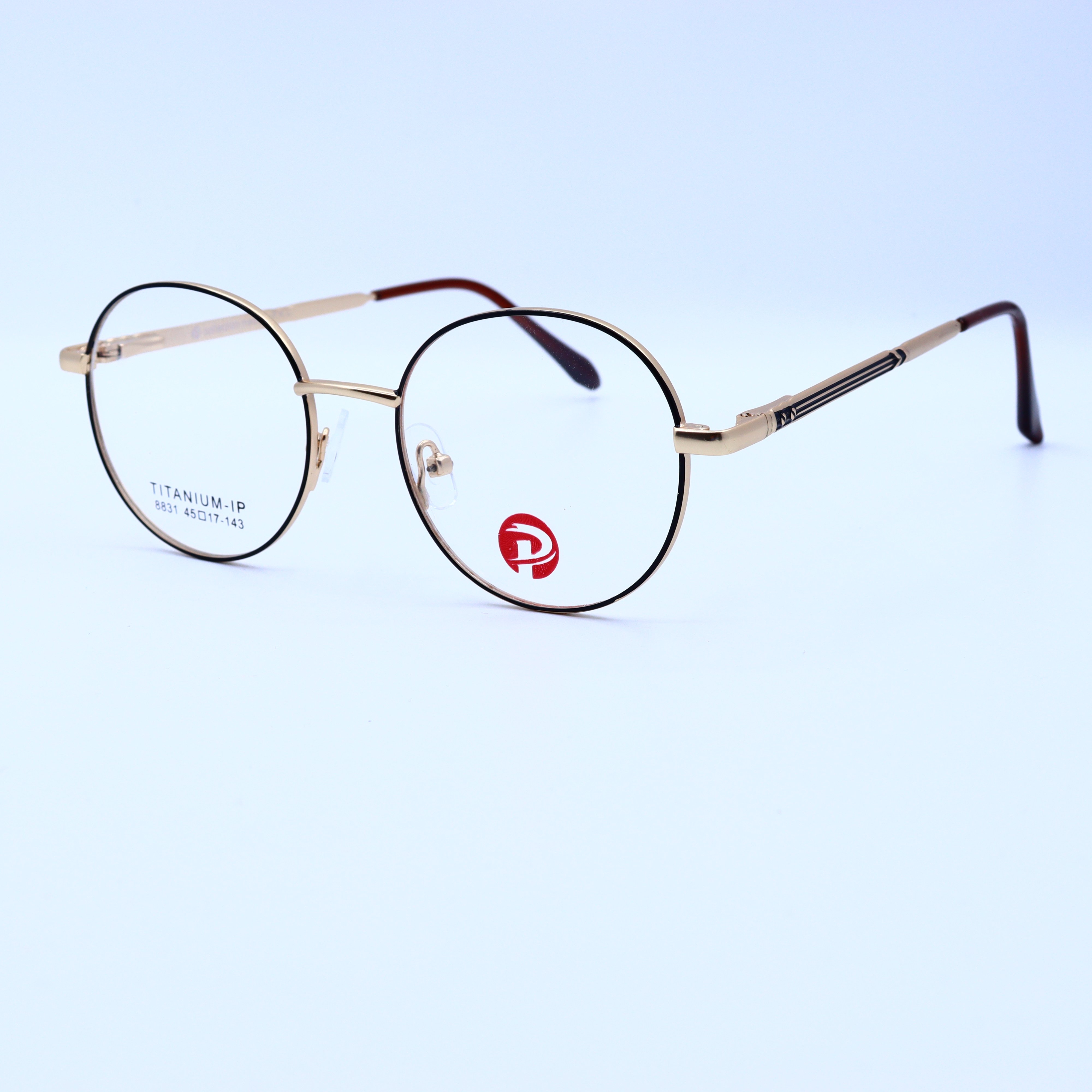 نظارة طبية PORTO بألوان الأسود والذهبي