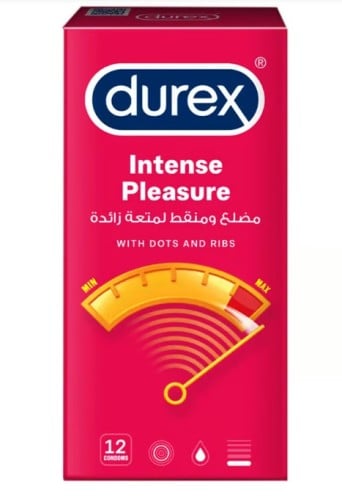 Ribbed and textured condoms for extra pleasure - 12 pieces