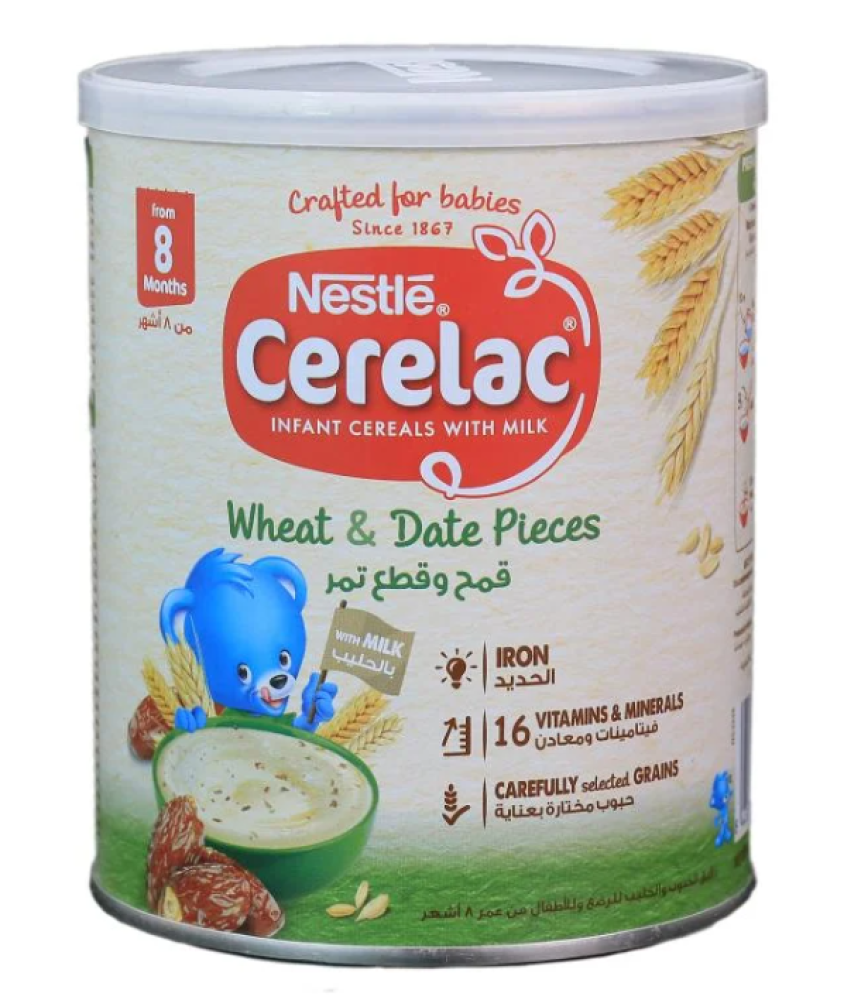 Cerelac Wheat Cereal with Date Pieces 400g دريم الشرق Dream Al