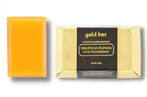Gold Bar Papaya Soap with Glutathione 200g