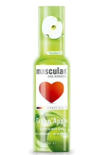 Masculan Green Apple Flavour Lubricating Gel 75ml - - Dream Al-Sharq Masculan Green Apple Flavour Lubricating Gel 75ml - - Dream Al-Sharq