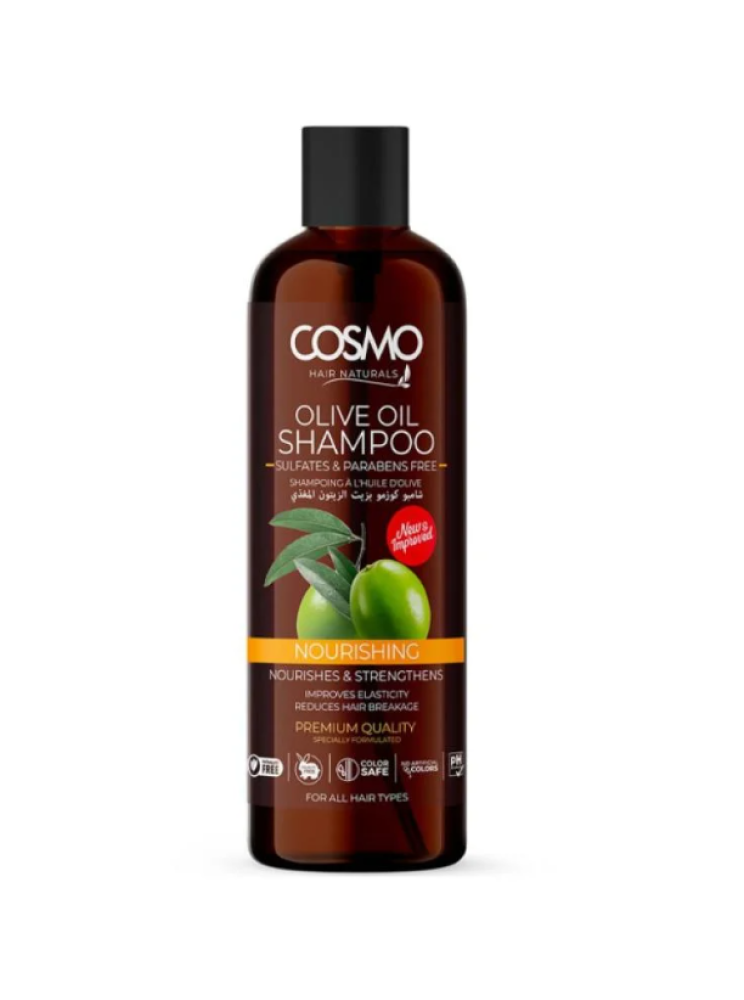 Cosmo, Olive Oil Shampoo, Nourishing, Sulfate and Paraben Free