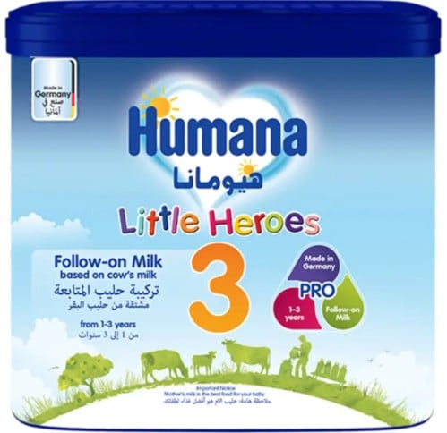 هيومانا 3 حليب أطفال من 1 - 3 سنوات - 400 جم
