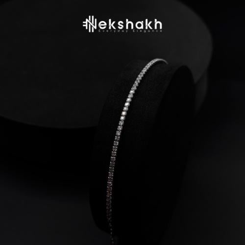 سوار التنس الفضي عيار 925 - فضة