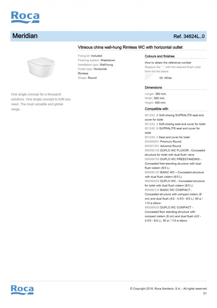 34624L000 - روكا - متجر امداد البيت - roca