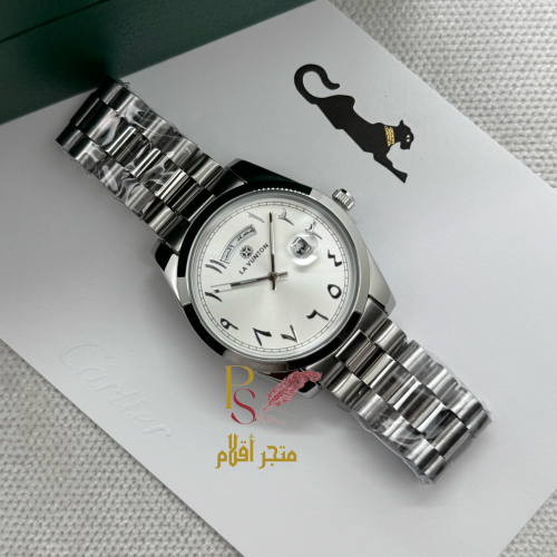 ساعة رجالية شبيهة رولكس ارقام عربي