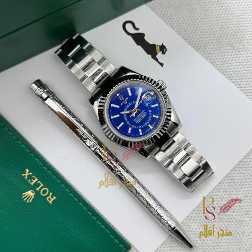 طقم ساعة رولكس مع قلم كارتير