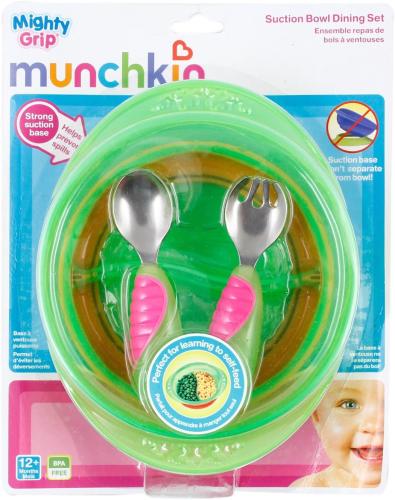 Munchkin Suction Bowl Dining Set Green Green - وعا...