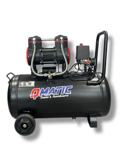 كمبروسر هواء طبي كاتم رأس 50 لتر 550 واط QMATIC