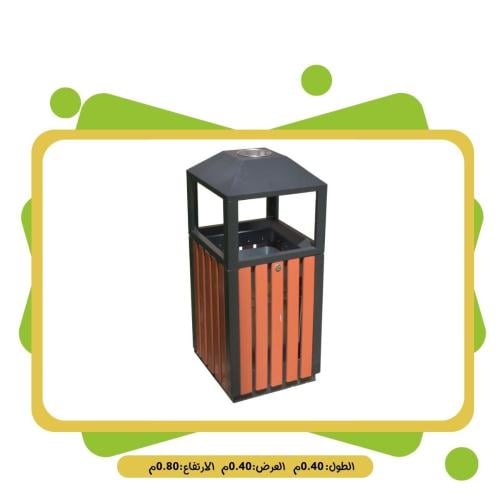 كرسي حدائق خشب مع حديد