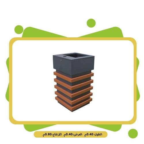 كرسي حدائق خشب مع حديد