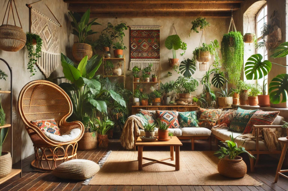 أساسيات النمط البوهيمي في التصميم الداخلي وكل ما تحتاج لمعرفته 2025