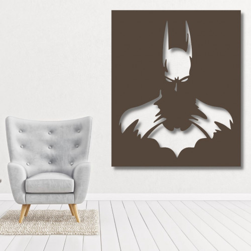 منحوتة خشبية لوحة ديكور نقشة Batman الرجل الوطواط