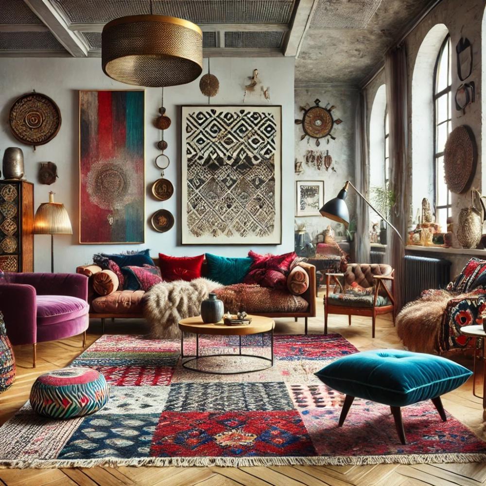 ستايل انتقائي: كيف تحول غرف المعيشة إلى مساحة معاصرة بألوان جريئة؟