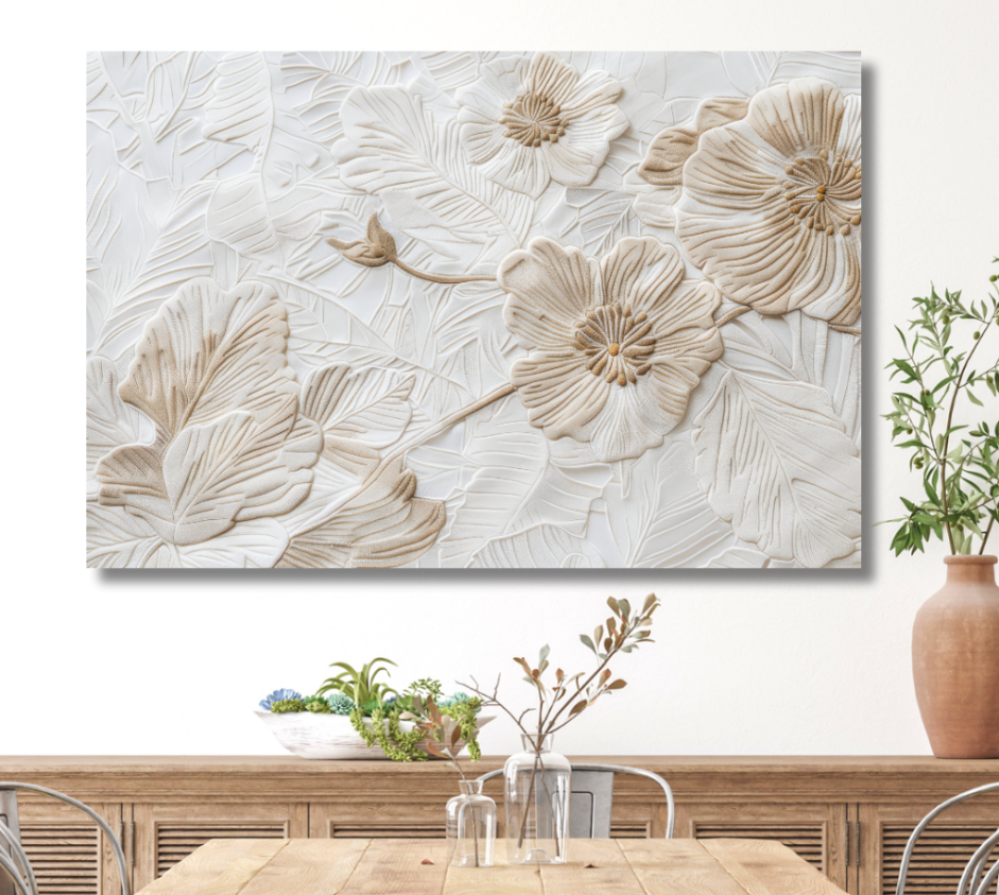 لوحات جبس 3D: إضفاء عمق وبعد آخر على الجدران بلمسات فنية فريدة