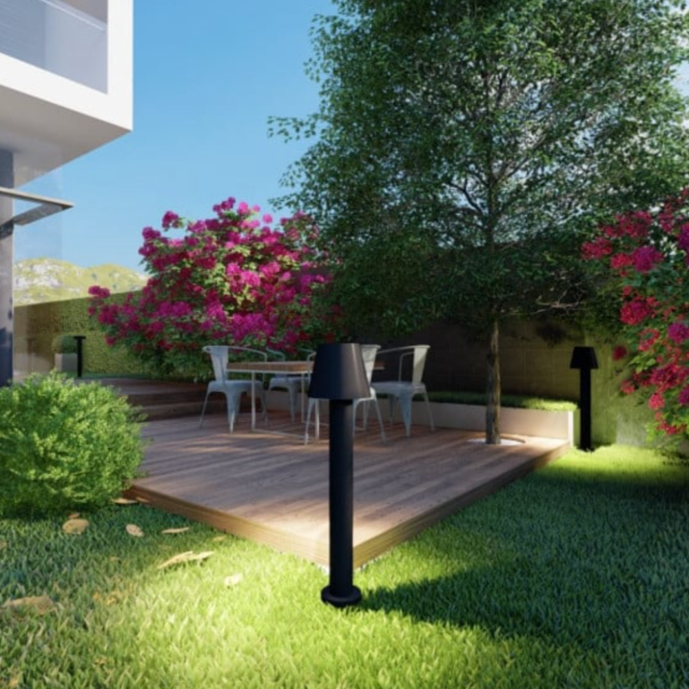 انارة خارجية - كشاف حديقة ليد بتصميم عصري وحديث