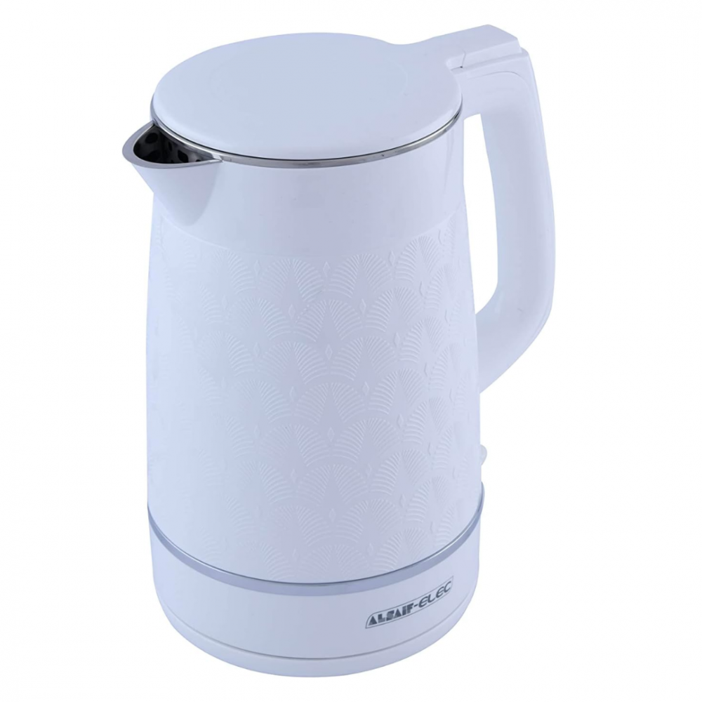 Double wall electric kettle from Al Saif 1.7 liter capacity 2200 watts available in two colors Mesaky