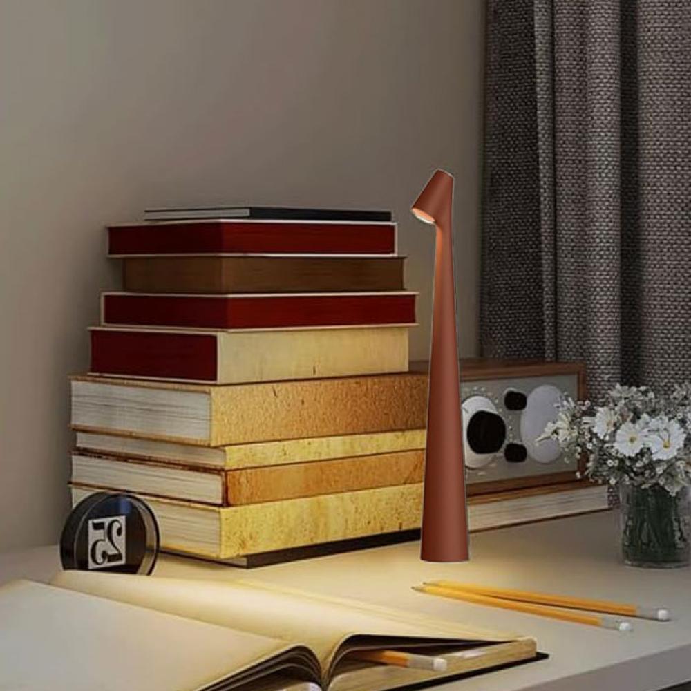 اضاءة ستاند أباجورة شكل مخروطي تصميم مودرن ديمر لمس- مقاس 45 سم