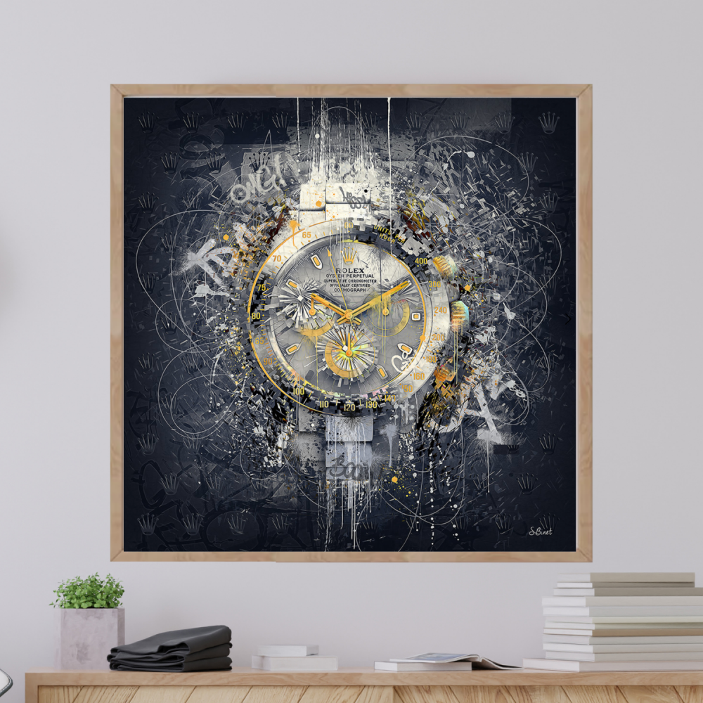 Rolex painting canvas sale