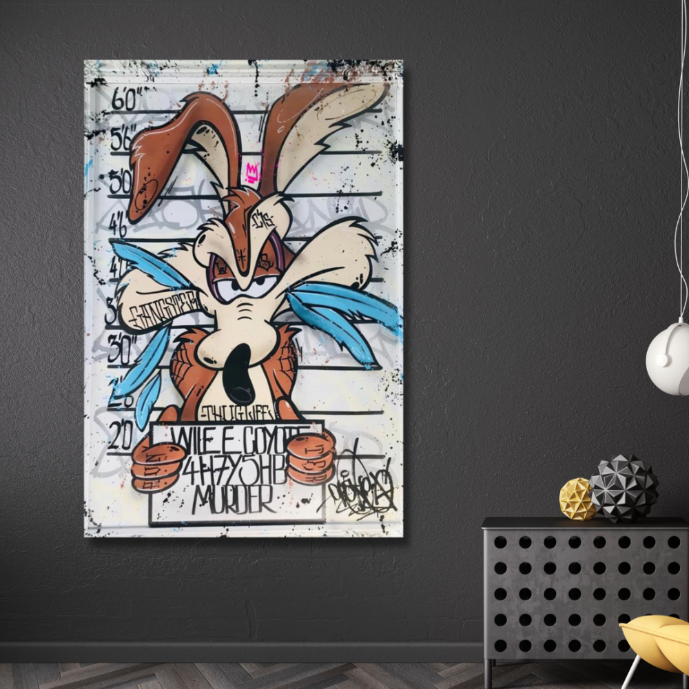 Printed wall art - Coyote - Pop Art | Hayat Mart