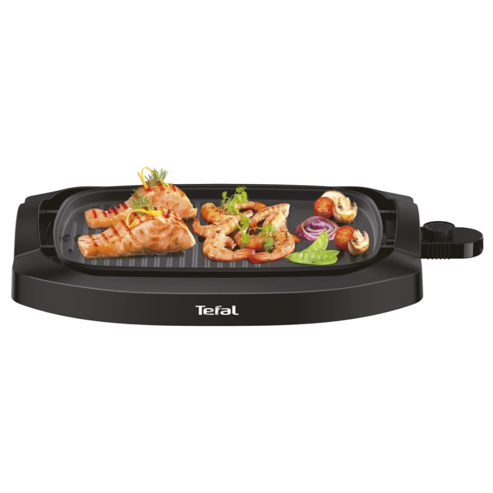 Tefal smokeless plancha electric grill with lid - 2000 watts - ميساكي Mesaky