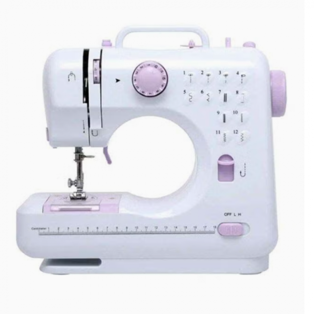 DLC Electric Sewing Machine - 7.2 Watt - White and Purple - ميساكي Mesaky