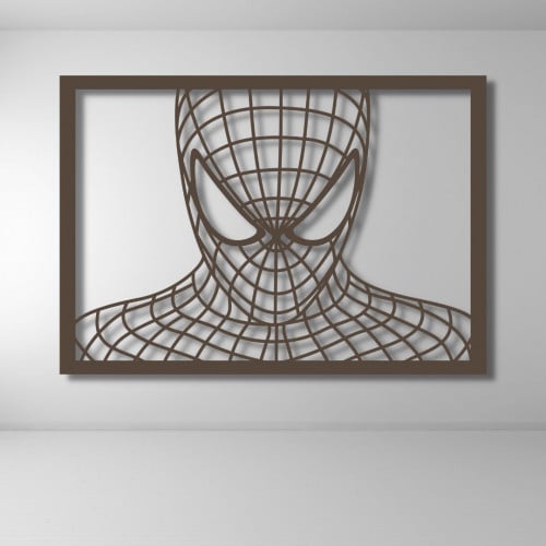 منحوتة خشبية لوحة ديكور نقشة الرجل العنكبوت Spider...