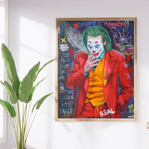 Printed wall art - The Joker - Pop Art - ميساكي Mesaky