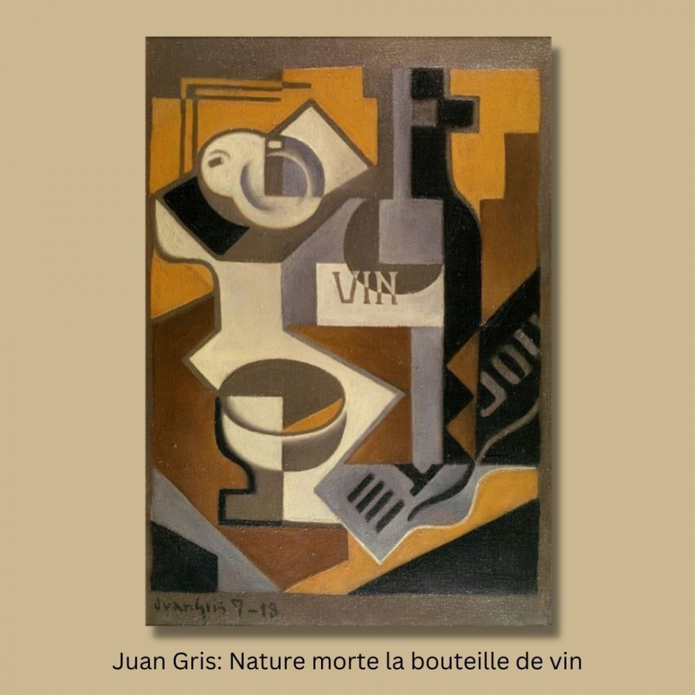 Classic wall art printed and coated in glass - artist Juan Gris