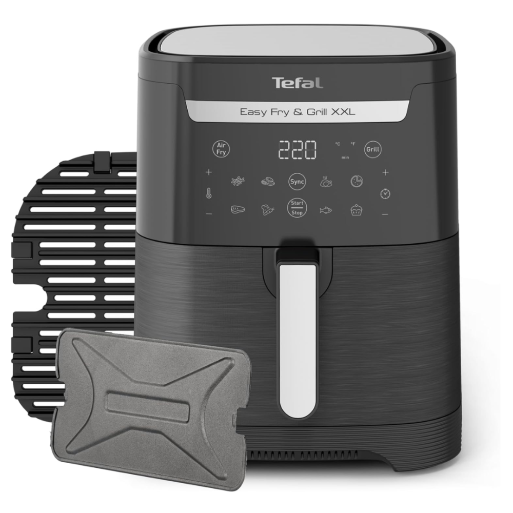 Tefal 2-in-1 digital air fryer and grill, large size - 6.5 liter capacity -  1830 watts - ميساكي Mesaky