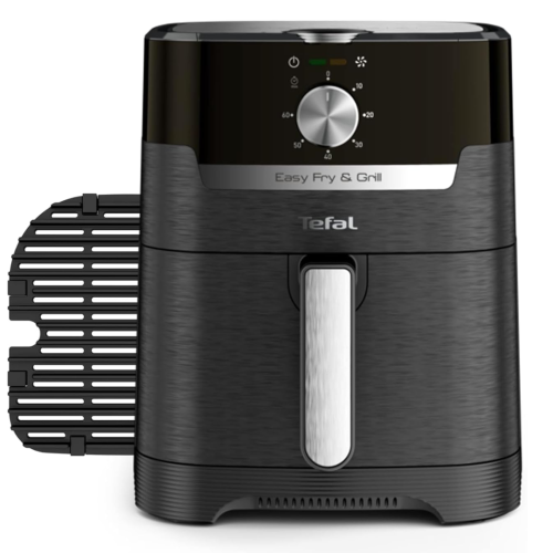 Tefal Easy Fry air fryer with digital interface - 4.2 liter capacity - 1500  watts - silver color - ميساكي Mesaky