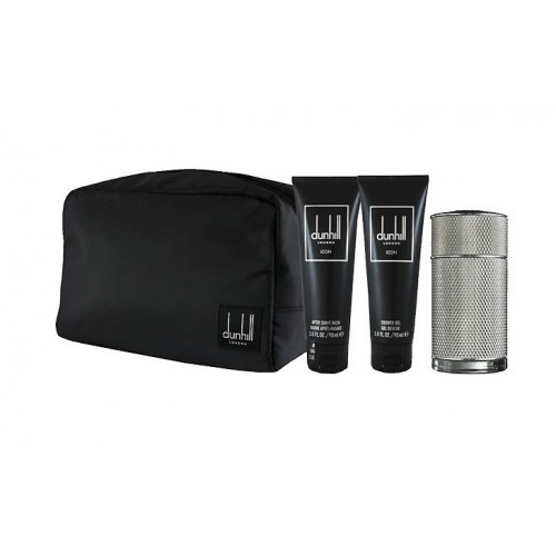 طقم دانهيل ايكون الفضي او دو بارفيوم (عطر 100مل+شا...