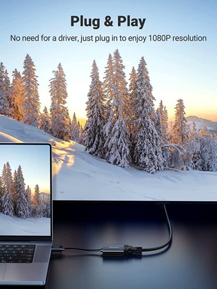 محول HDMI إلى VGA نشط مع مقبس صوت 3.5 مم