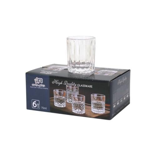 كاسات حلى زجاج وسط 6 حبة