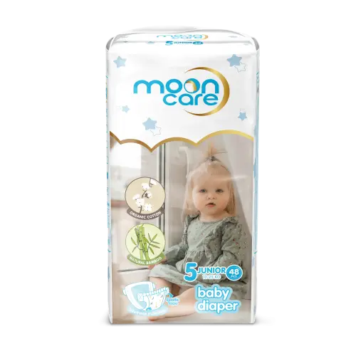 Mooncare Baby Diapers Size 5 Junior 48 Pieces (12-25kg)