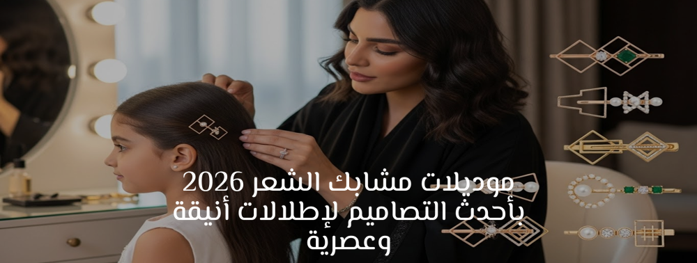 موديلات مشابك الشعر 2026 | أحدث أشكال المشابك لإطلالة أنيقة