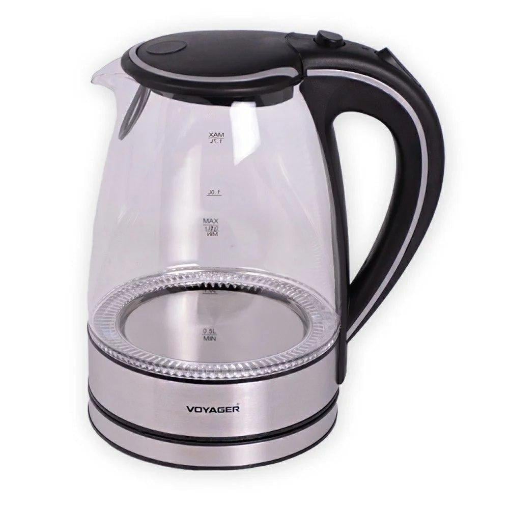 غلاية فويجر VOYAGER الكهربائية زجاج 1.7 لتر