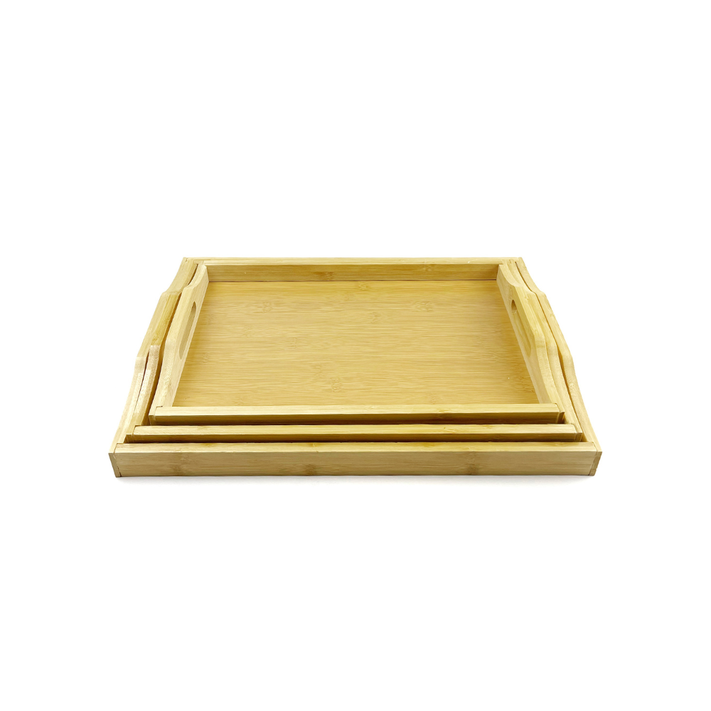 طقم تباسي خشبي 3 قطع للمطبخ