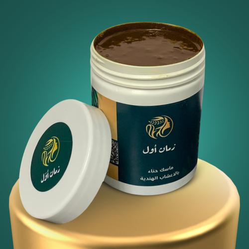 ماسك حناء بمغلي الأعشاب الهندية
