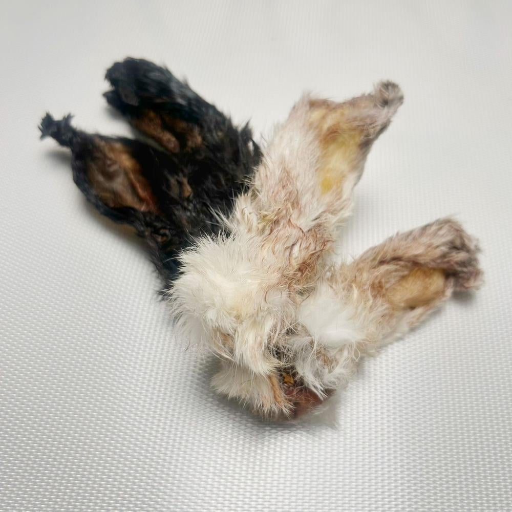 أذان الأرانب المجففة كاملة بالفرو - تريت طبيعي للكلاب