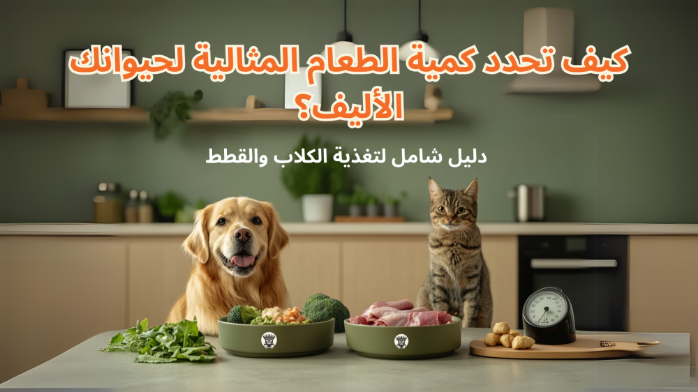 كيف تحدد كمية الطعام المثالية لحيوانك الأليف؟ دليل شامل لتغذية الكلاب والقطط في السعودية
